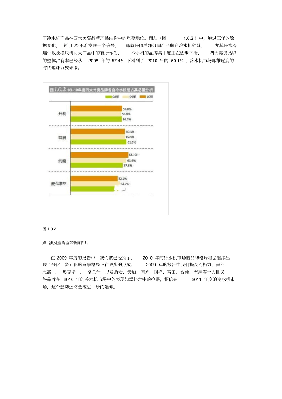 中国中央空调冷水机组场分析报告x_第2页