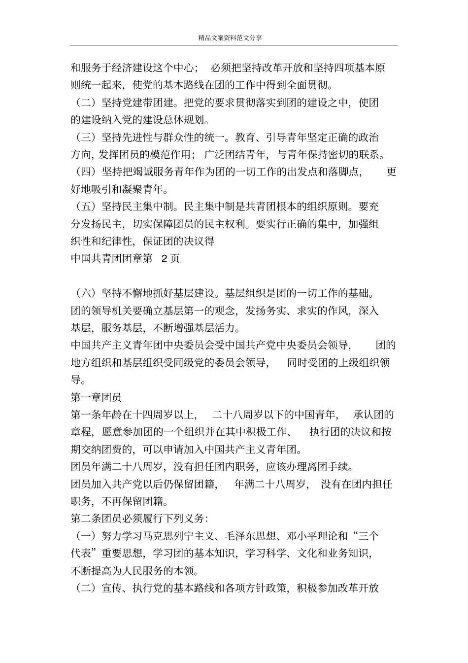 中国共青团团章-精品文案范文_第3页