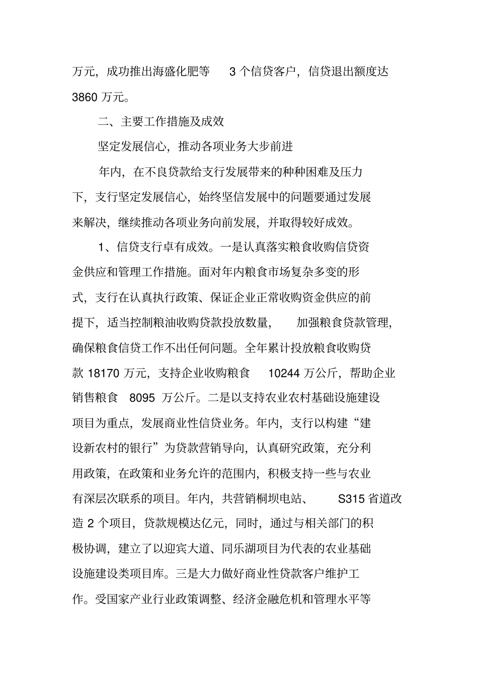 中国农业发展银行支行工作总结_第2页