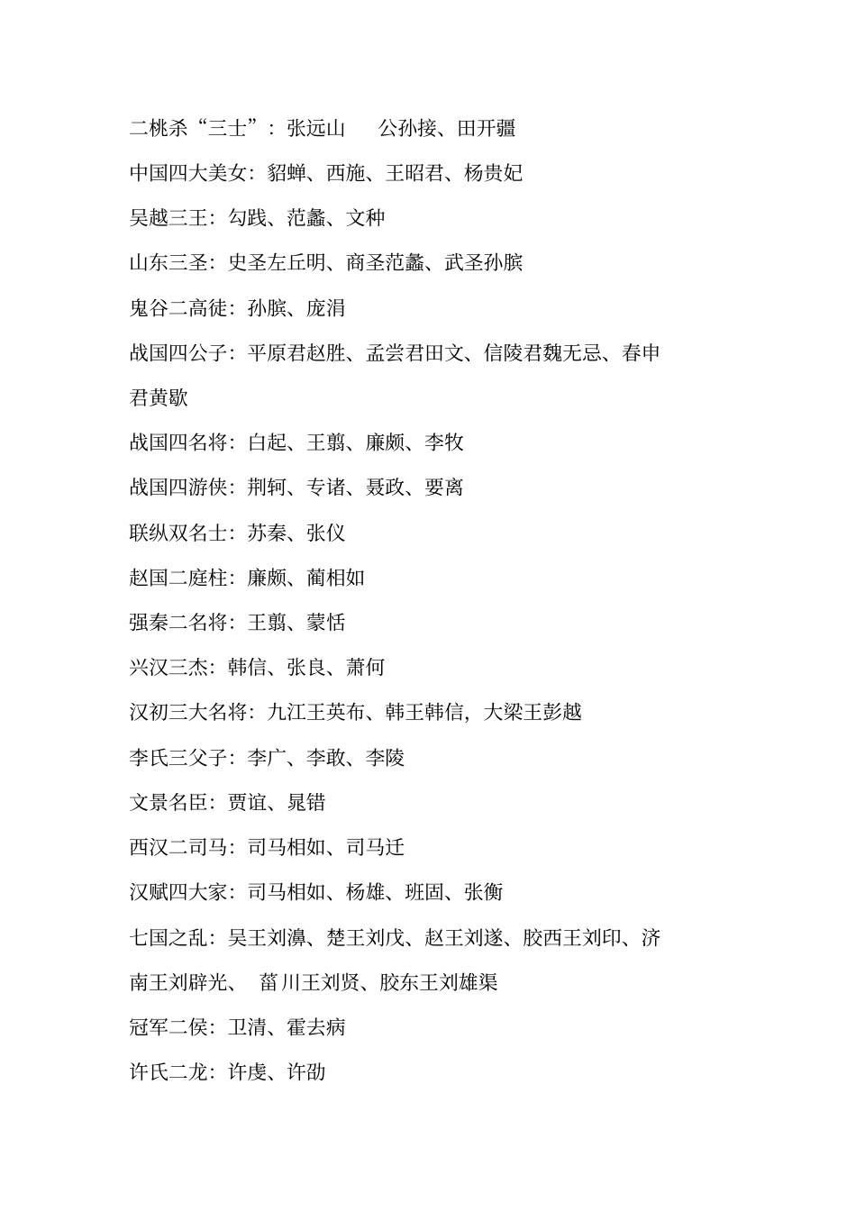 中国古代历史人物大全汇总_第3页