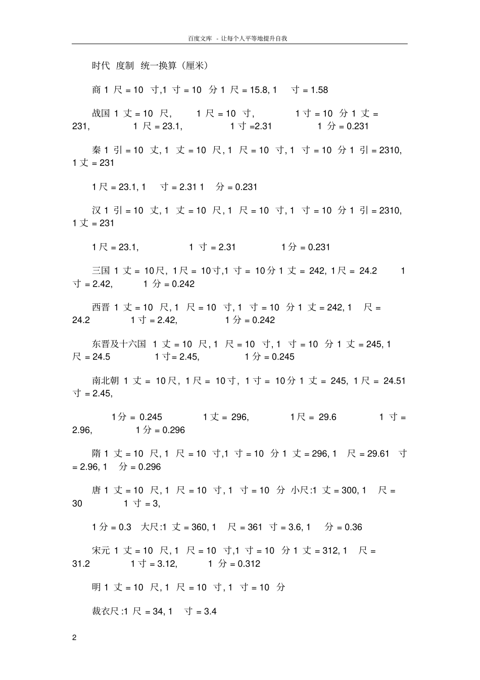 中国古代度量衡换算_第2页