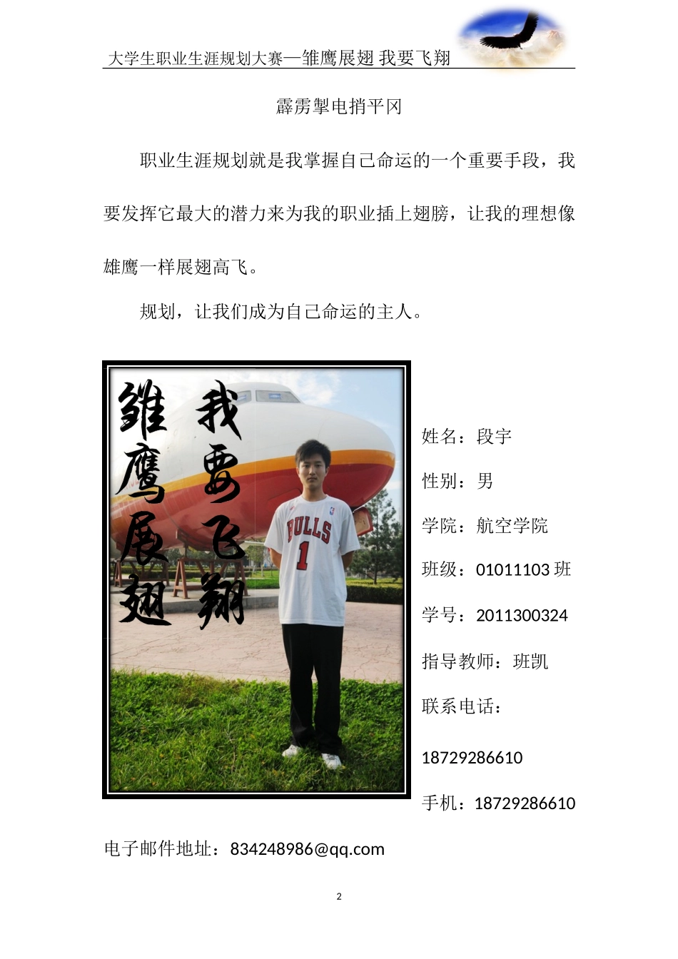 个人职业生涯规划书_第2页