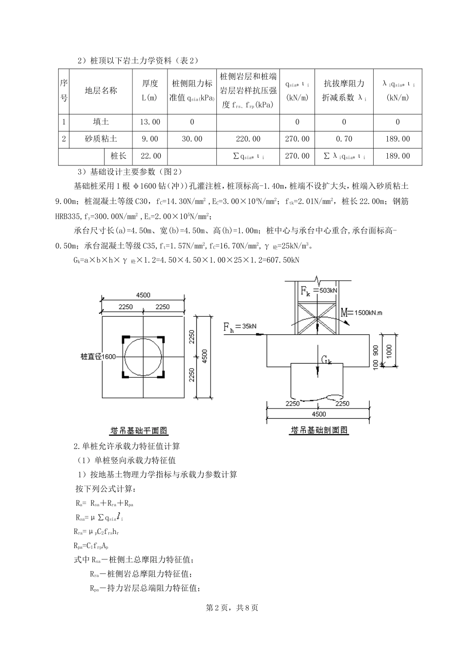 塔吊基础设计(单桩1)_第2页
