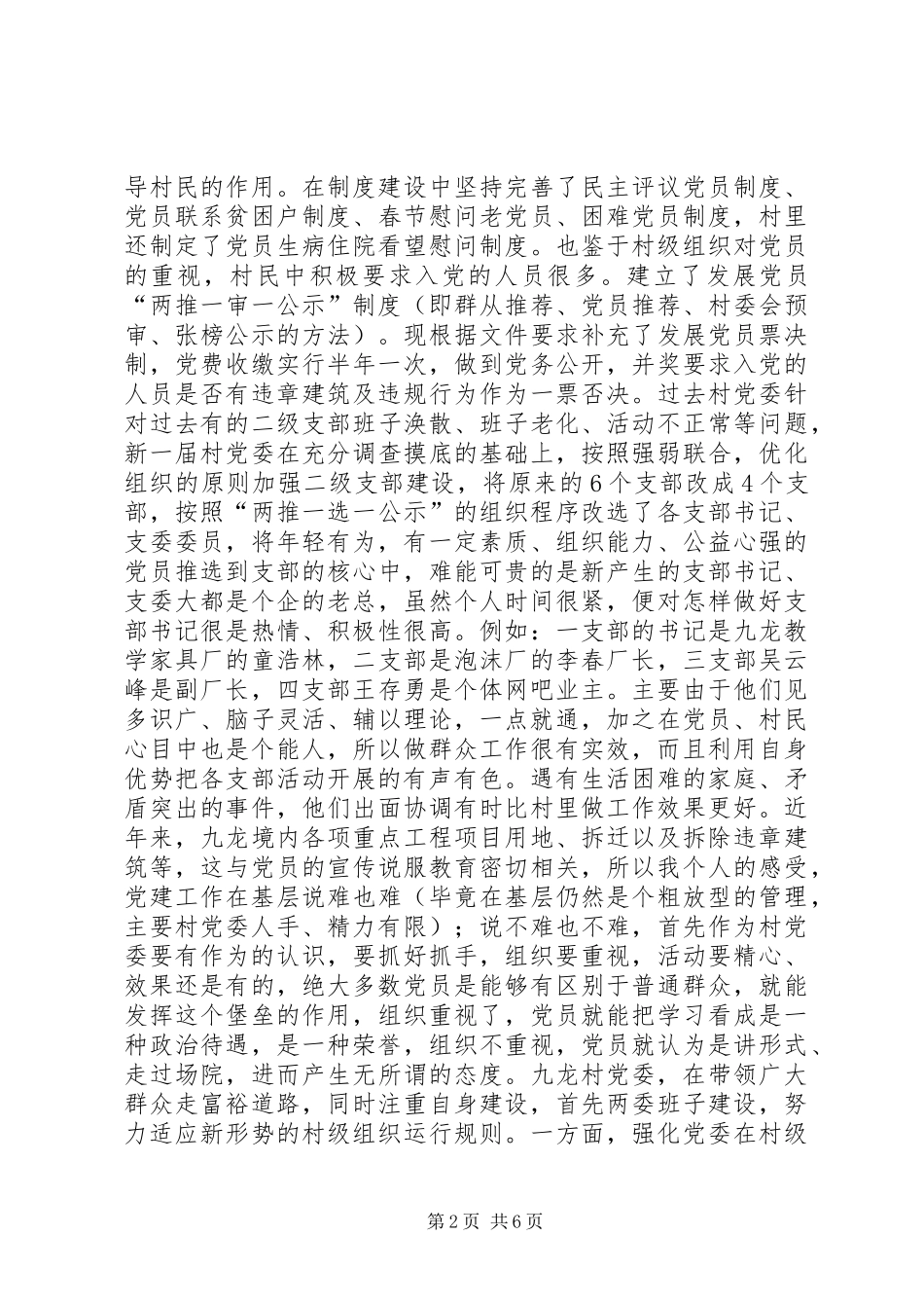 农村基层党组织建设工作总结 _第2页