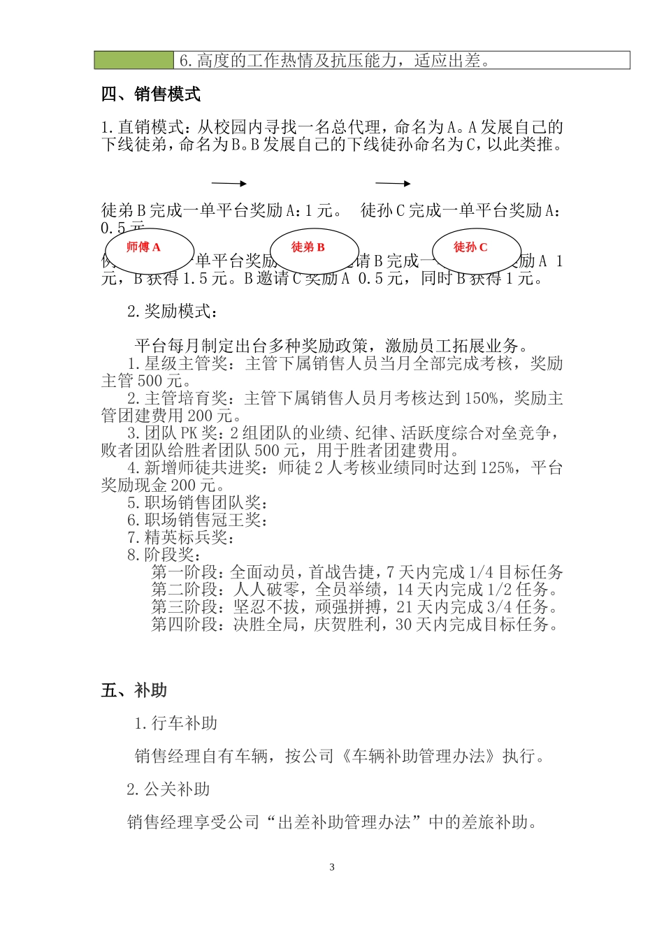 公司业务提成方案(试行)_第3页