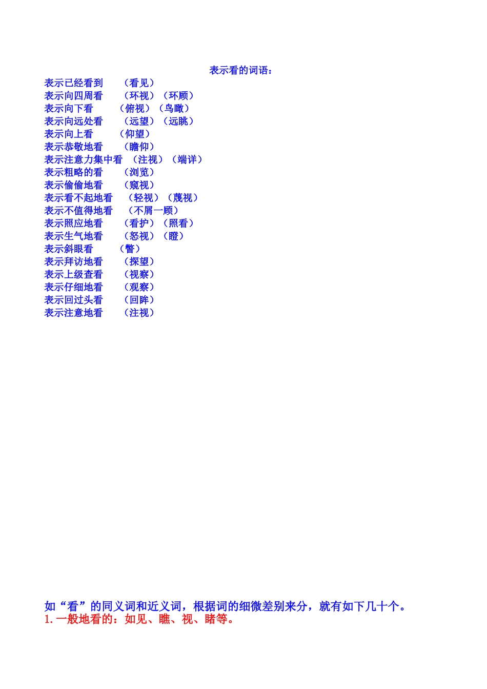 表示看的词语_第1页