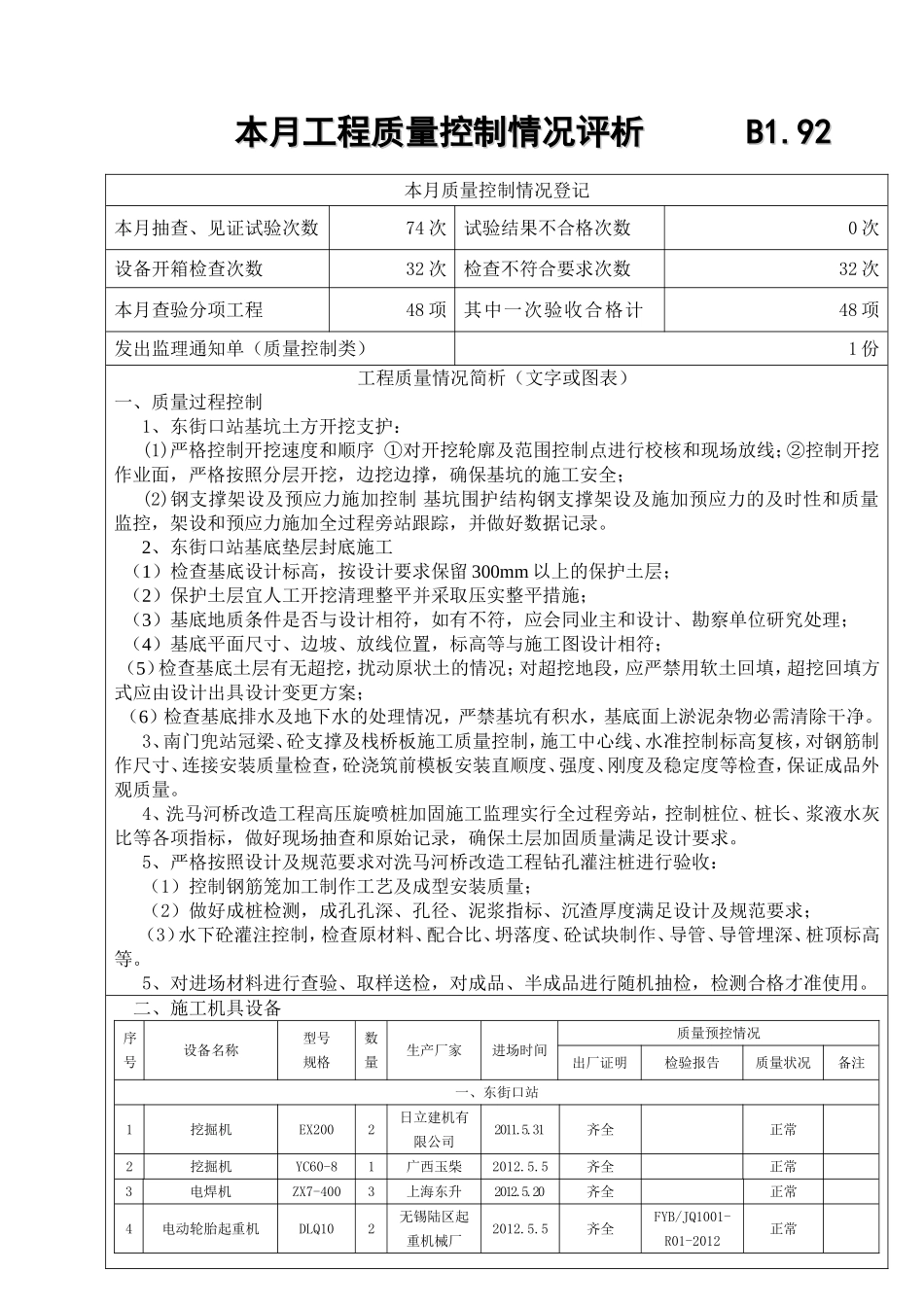 监理月报范本_第3页
