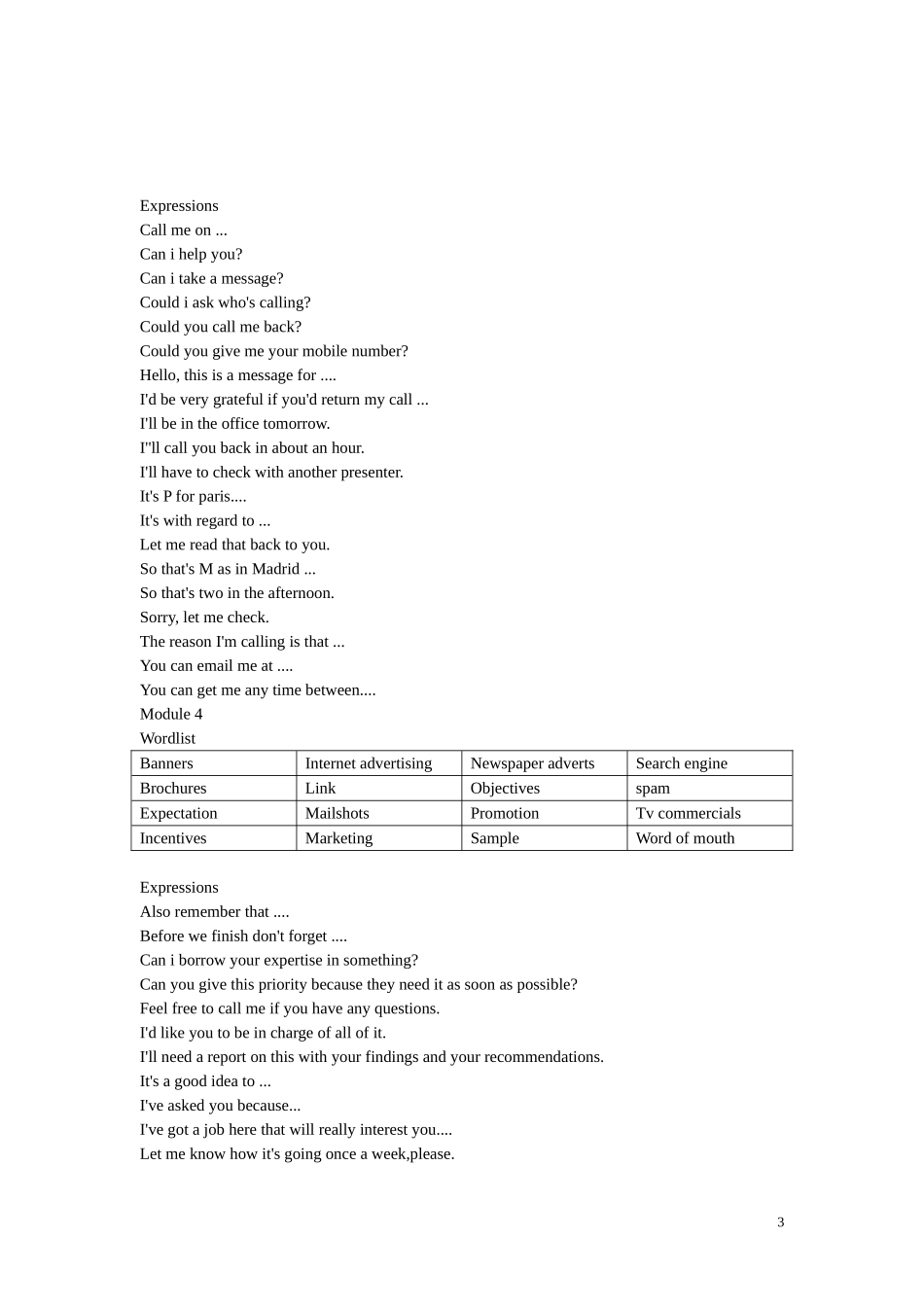 笔记—BEC中级课本词汇与表达_第3页