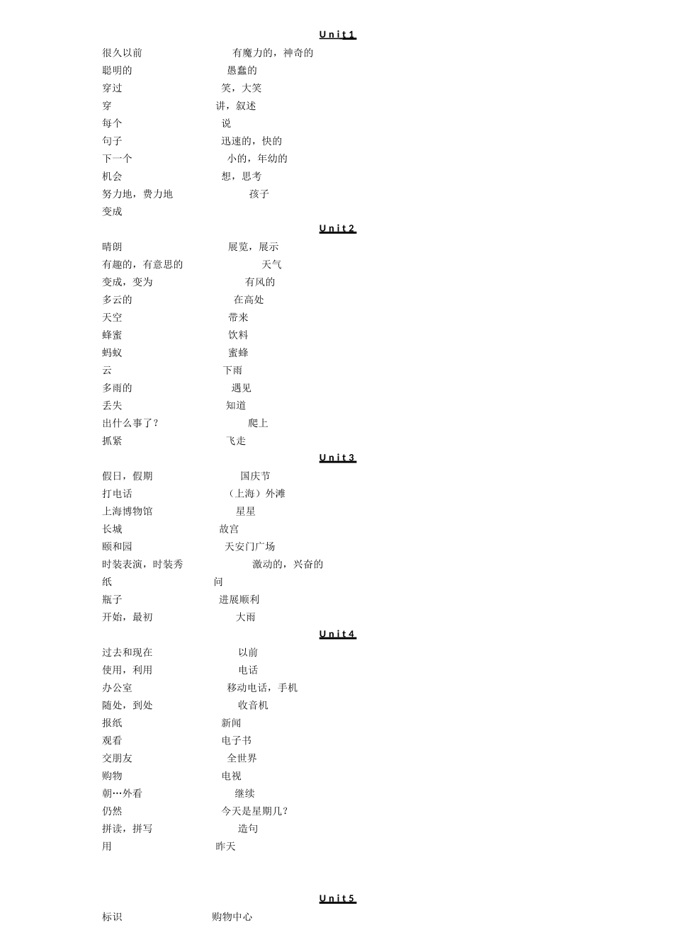 苏教版六年级上册英语单词表及词汇测试_第3页