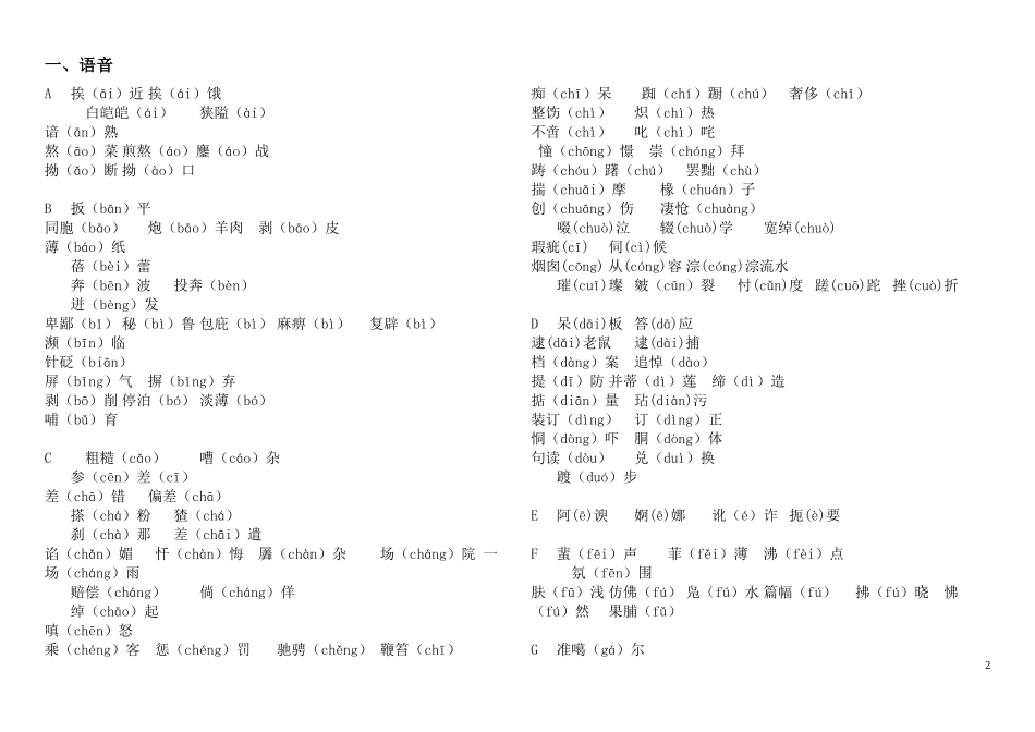 高考语文必背知识手册(原创)_第2页