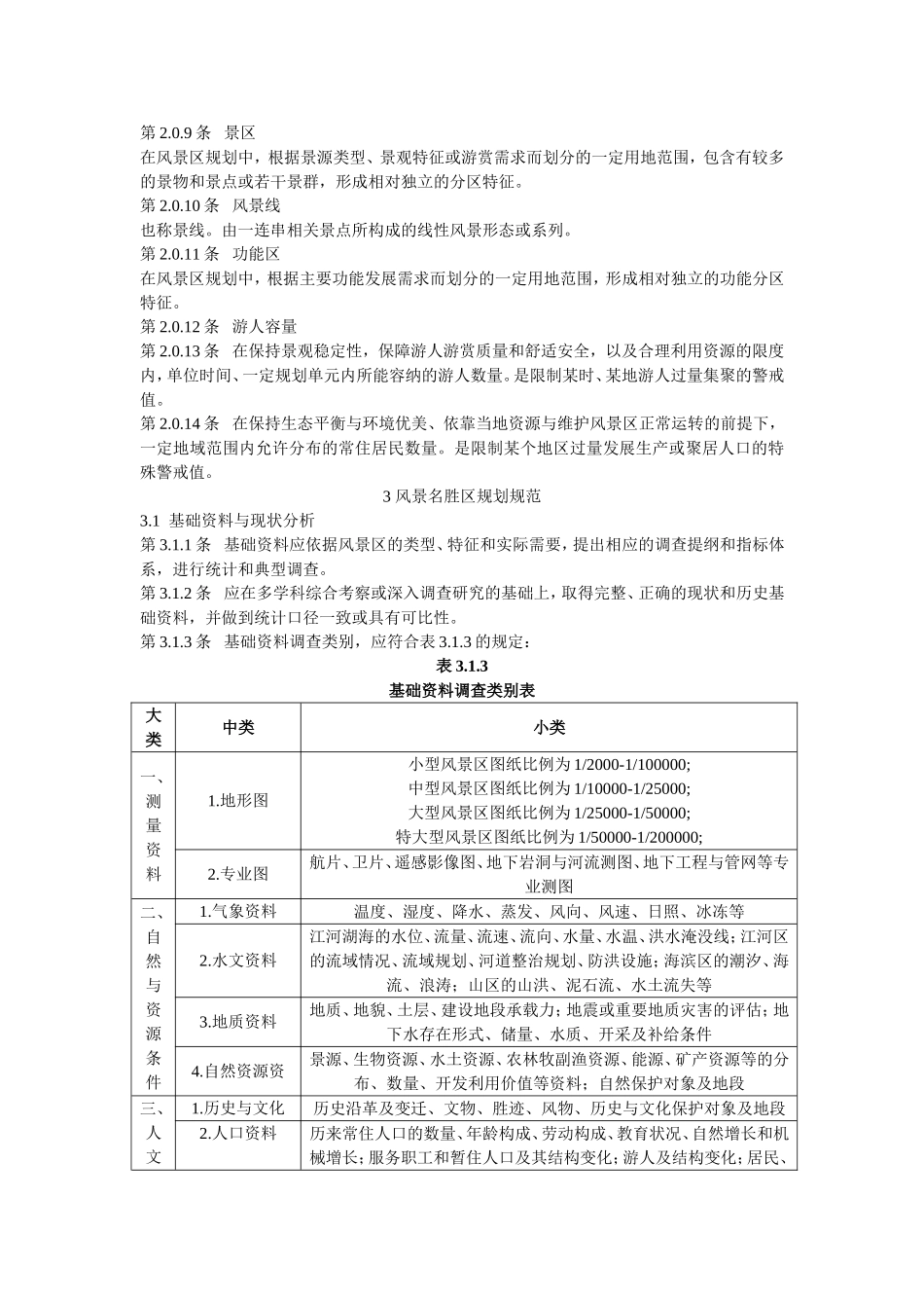 风景名胜区规划规范(GB50298-1999)_第3页