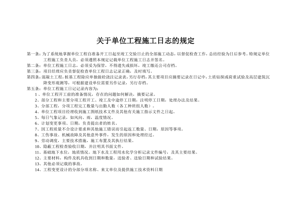 施工日志表格(通用)_第2页