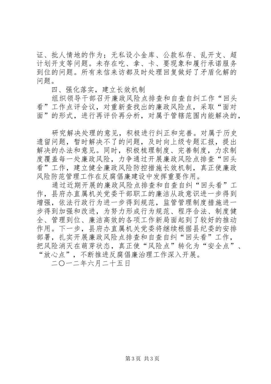 廉政风险防控回头看总结 _第3页