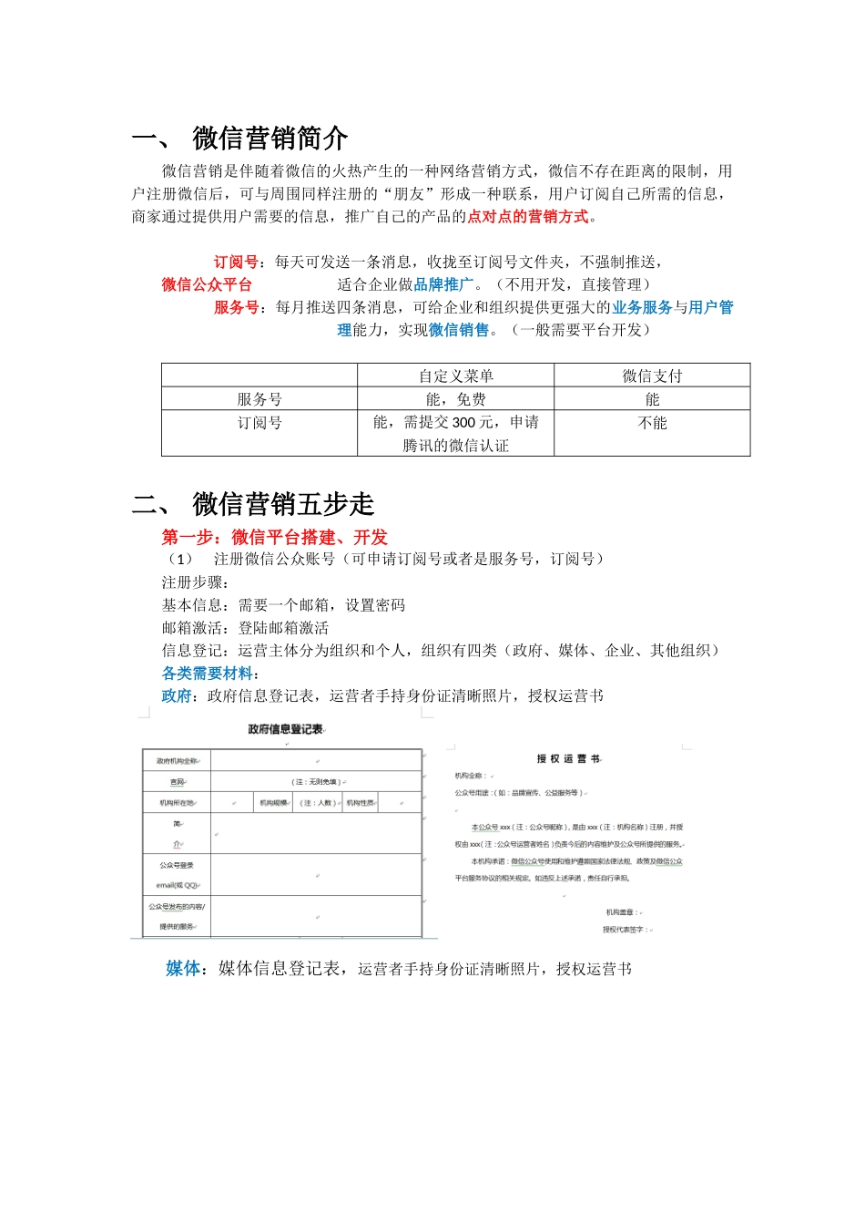 微信营销策划方案——整体版_第1页