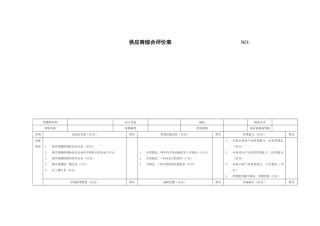 供应商综合评价表