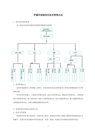 技术和设计协调管理方案
