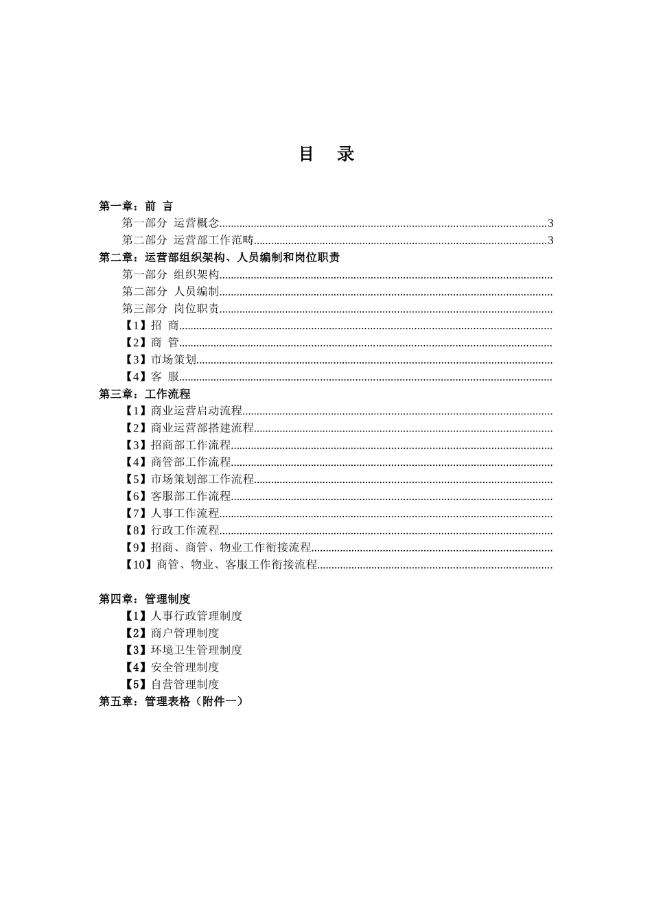 商业运营全套管理制度(组织架构、岗位职责、工作流程、管理制度)_第2页
