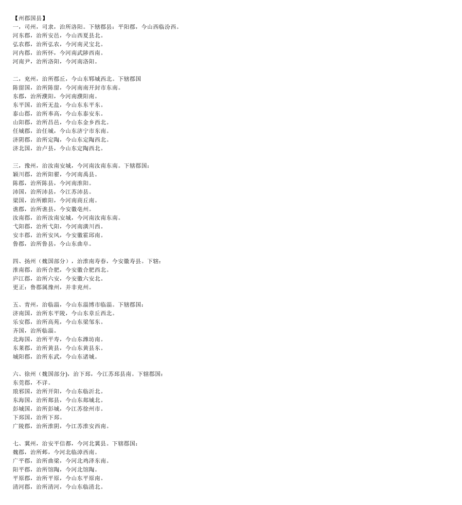 《三国演义》地图+三国地名古今对照表_第2页