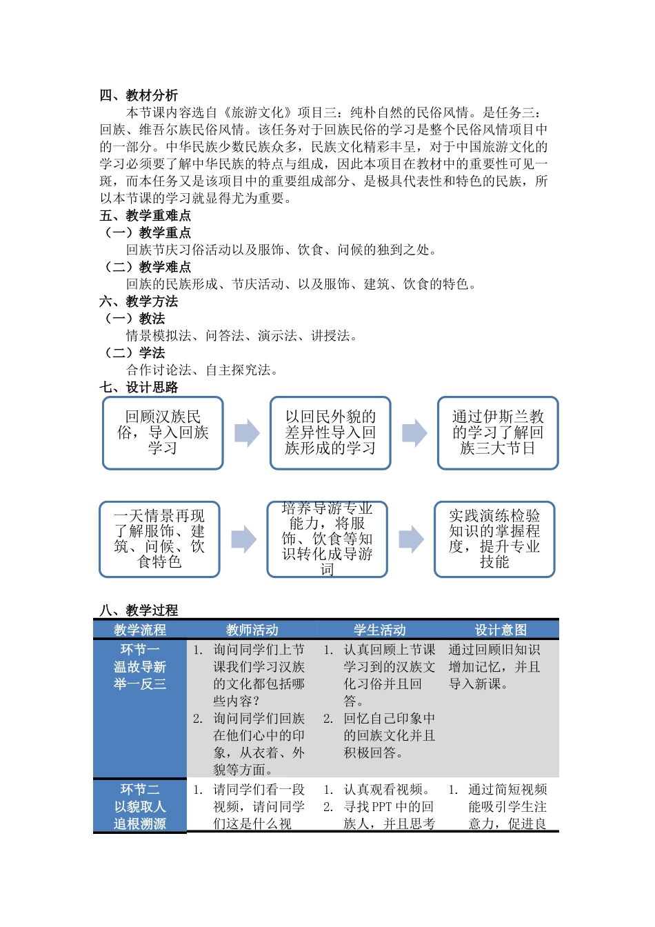 回族传统文化教学设计_第3页