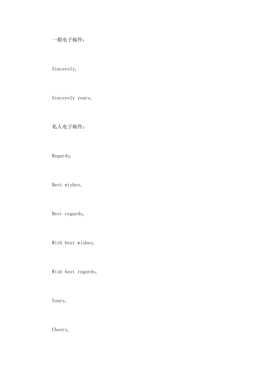 发英文邮件的格式范文3篇_第2页