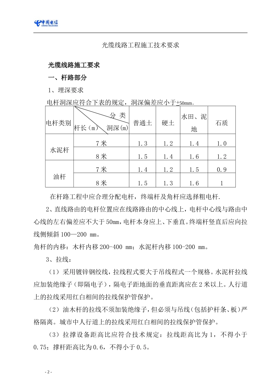 光缆线路工程施工规范_第2页