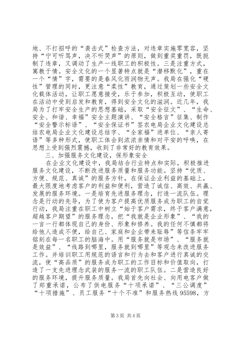 农电局企业文化建设总结 _第3页