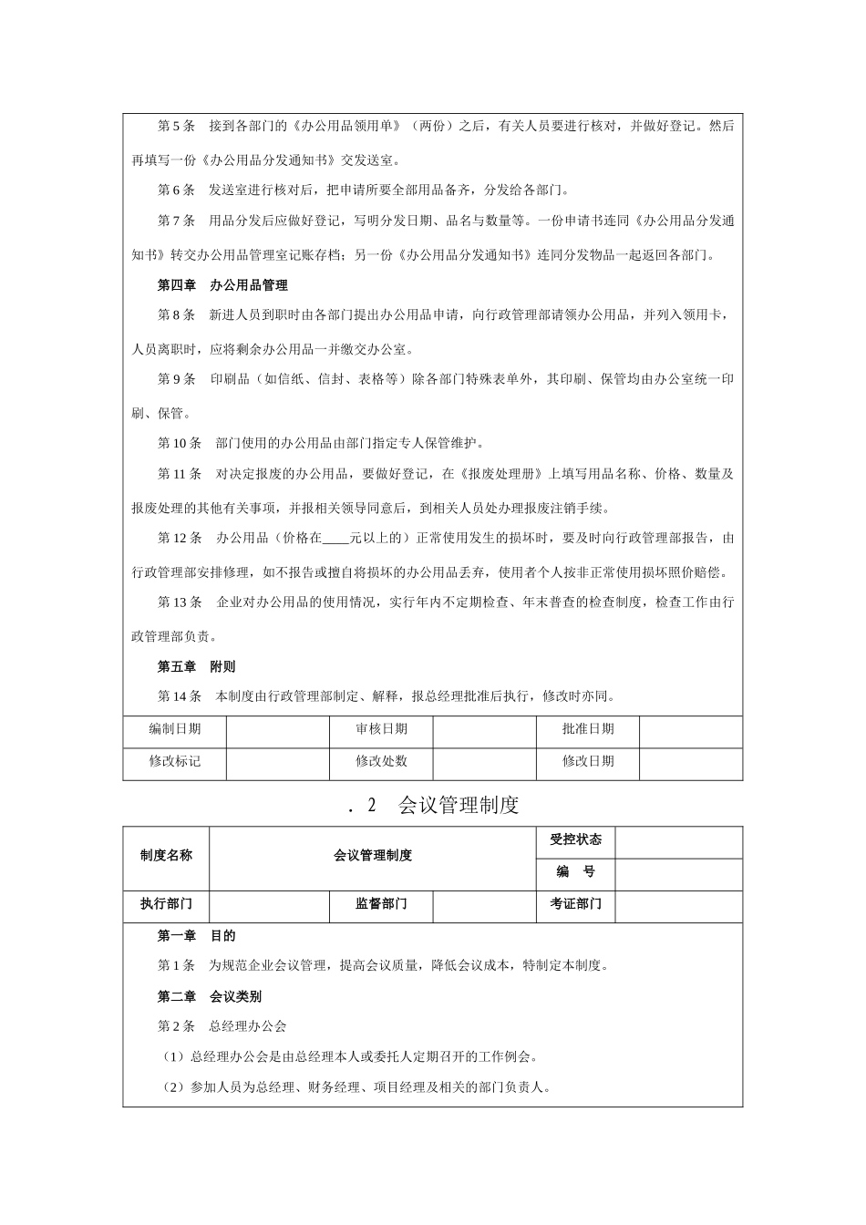 行政人事管理制度(房地产)_第2页