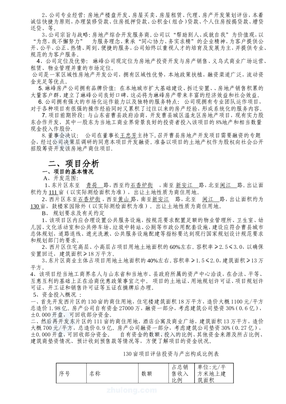 房地产企业融资计划书31_第3页