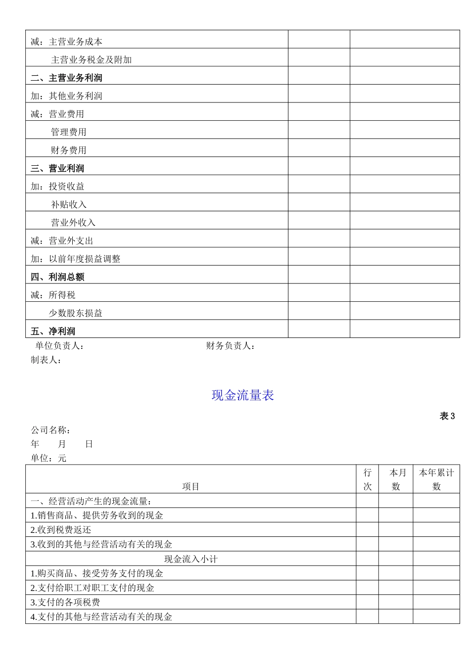 财务报表模板(全套)_第3页