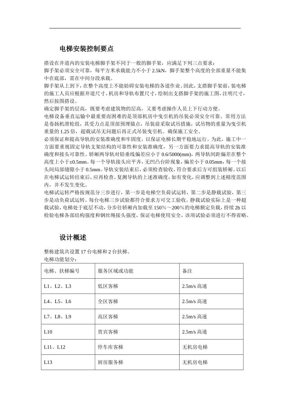电梯工程施工组织设计方案_第2页