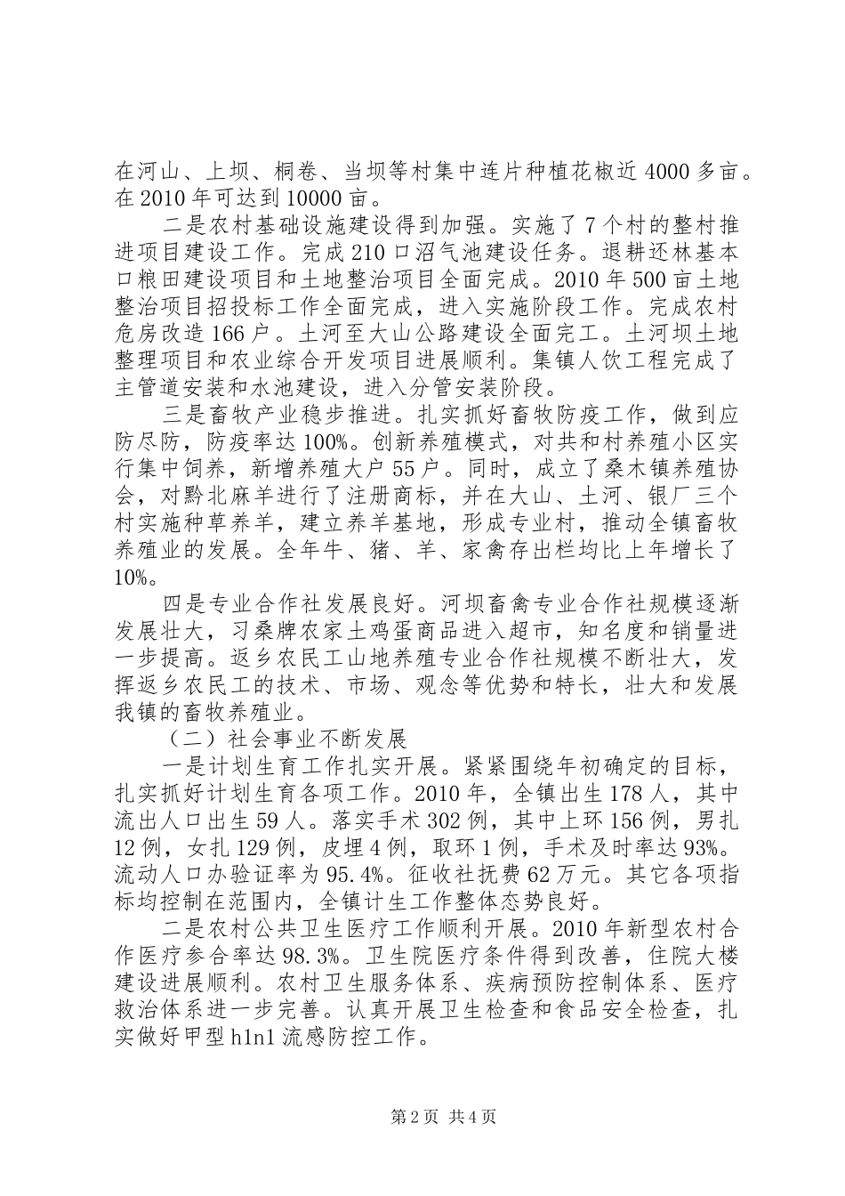 镇委副书记镇长述职述廉报告_第2页