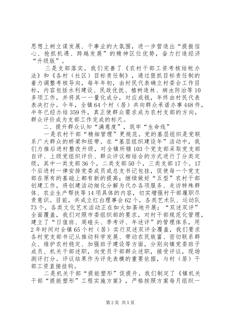镇党委书记专项述职报告_第2页