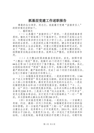 抓基层党建工作述职报告 (24)