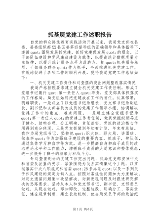 抓基层党建工作述职报告 (27)