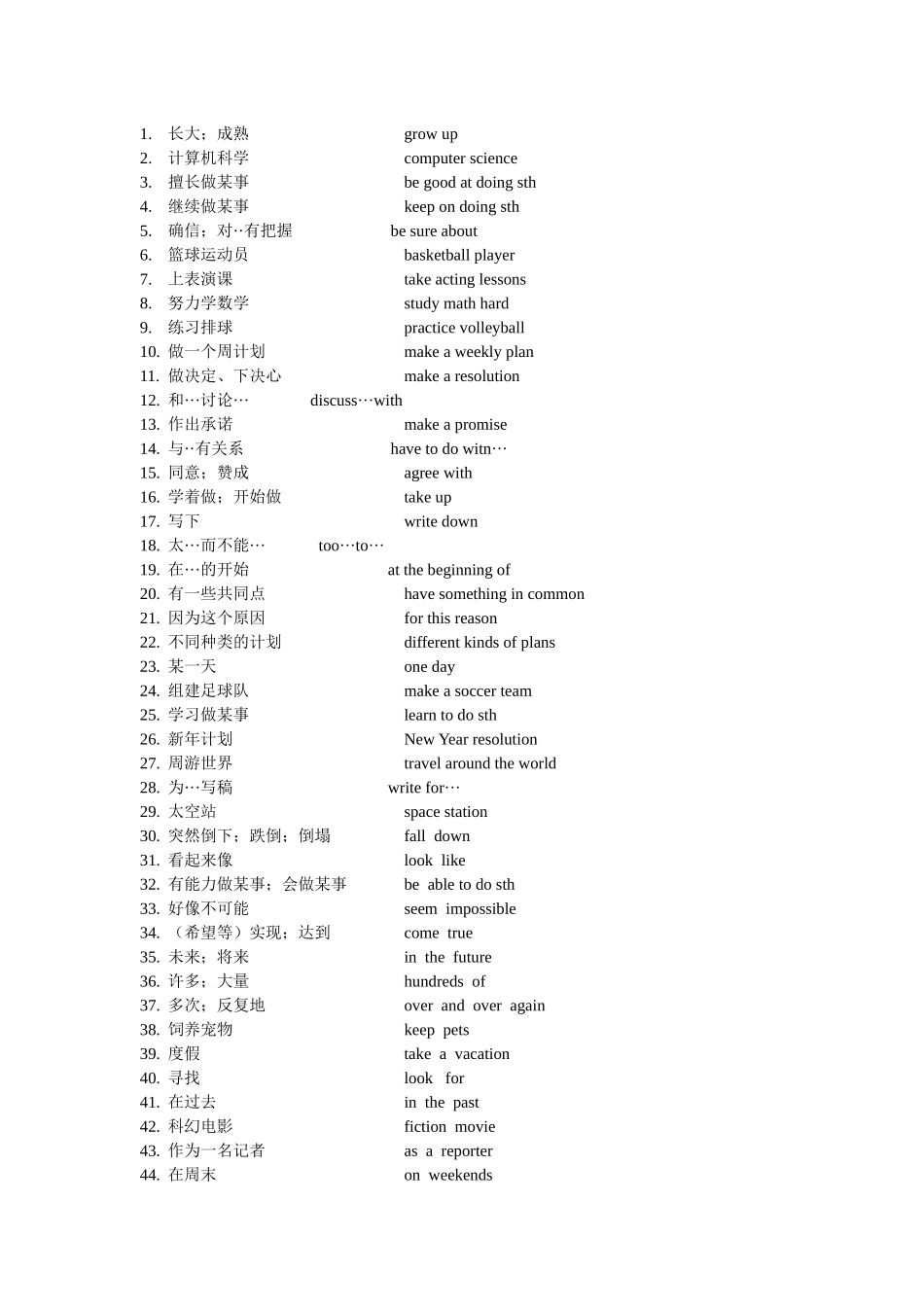 2015届8上5-6单元单词_第1页