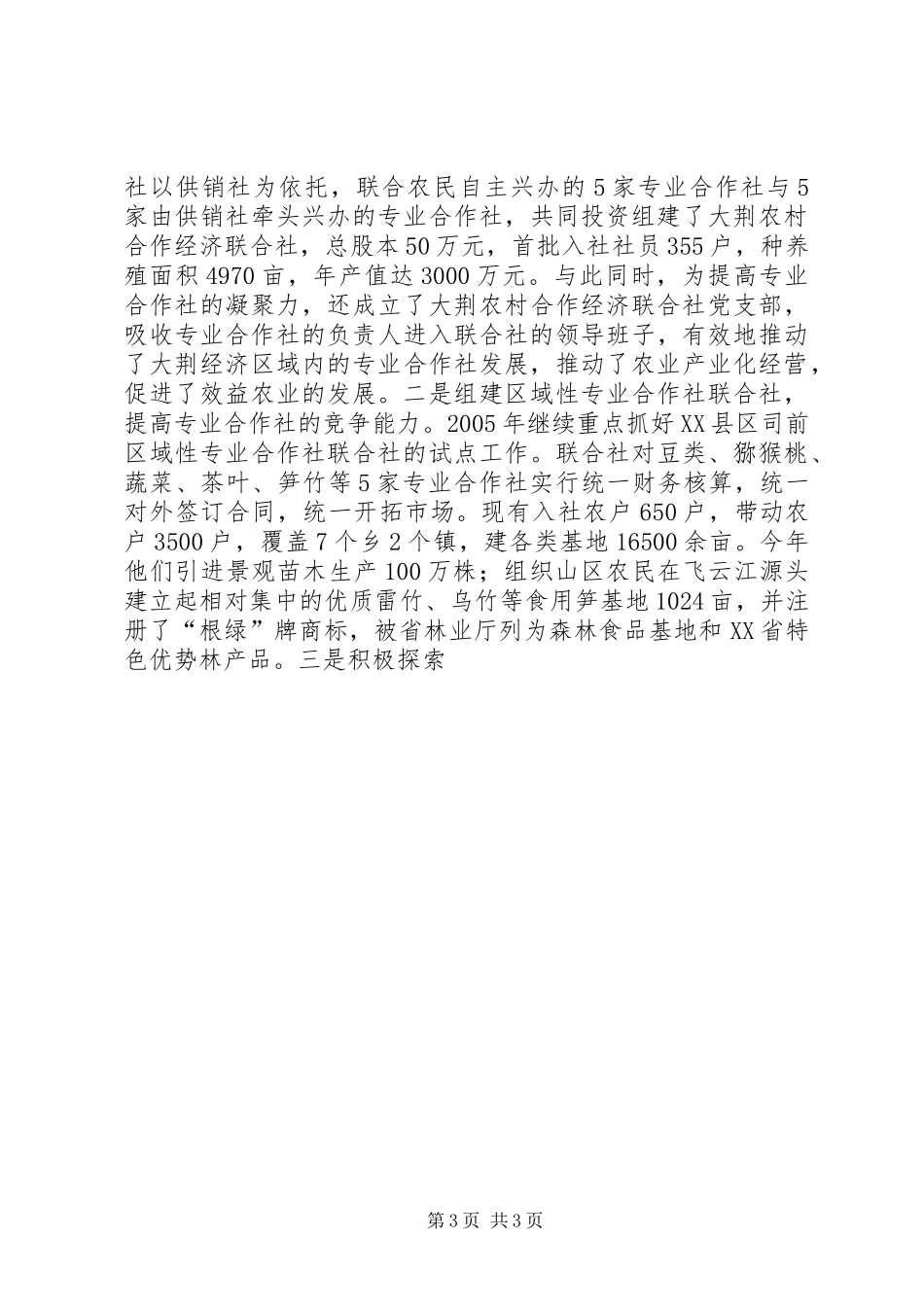 市供销社年终工作总结 _第3页