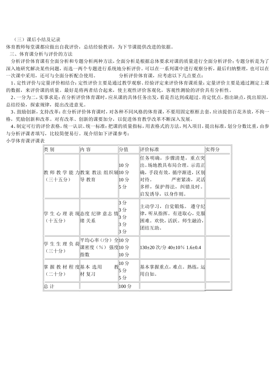 小学体育课评课标准_第2页