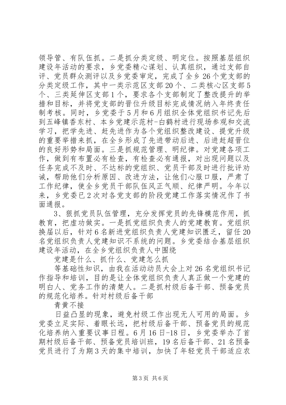 最新村党建工作述职报告范文_第3页