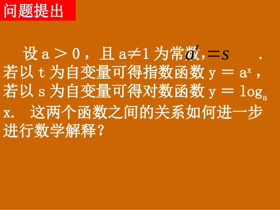 河南省濮阳市华龙区高级中学高中数学2.2.2《指、对数函数与反函数》课件-新人教版必修1_第2页