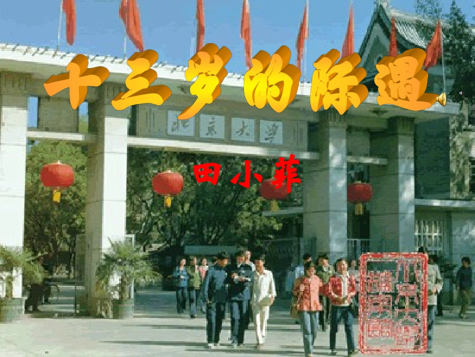 《十三岁的际遇》_第1页