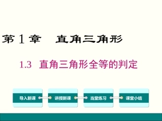 1.3直角三角形全等的判定-(2)