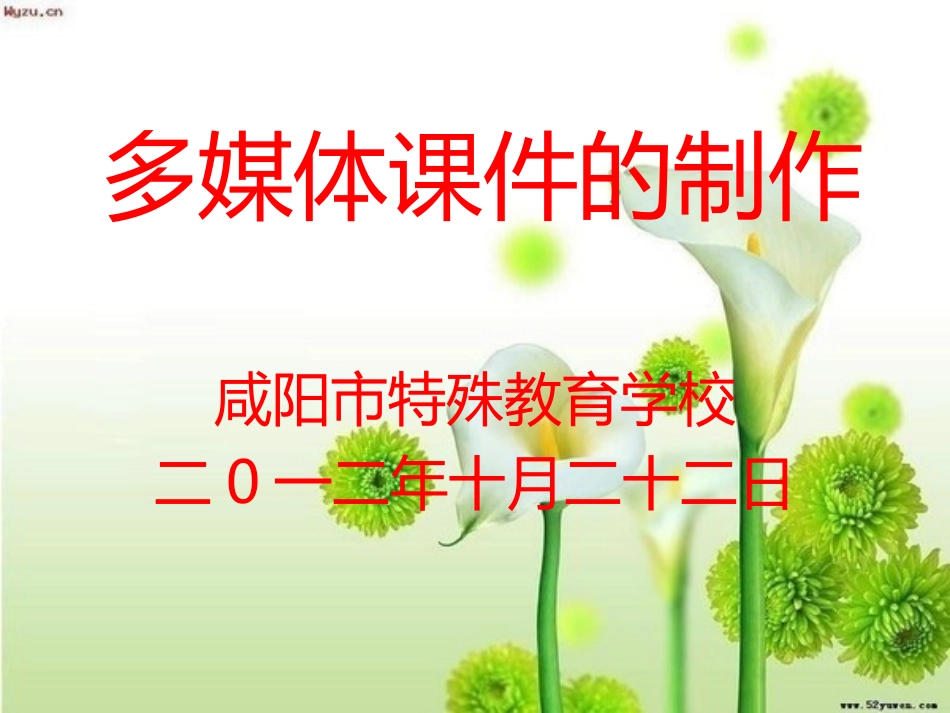 多媒体课件制作讲座_第1页