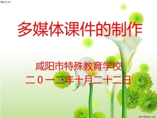 多媒体课件制作讲座