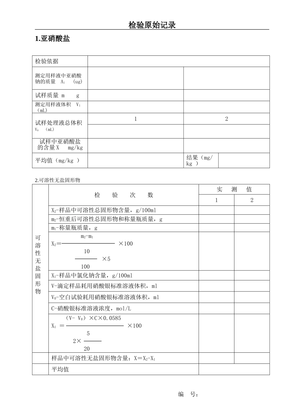 食品出厂检验原始记录表格_第3页