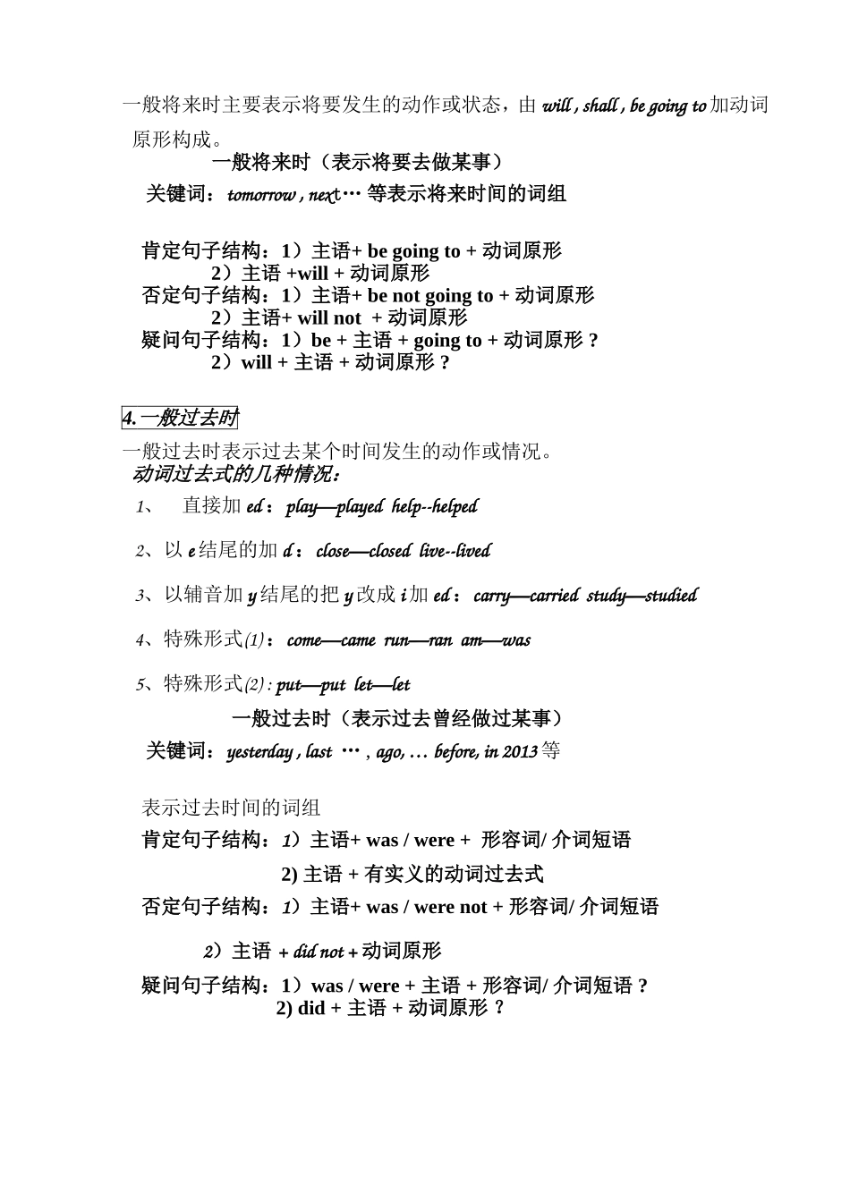 时态归纳笔记_第2页