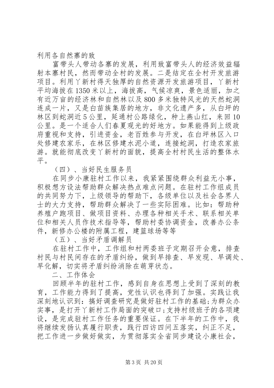 驻村述职报告范文4篇_第3页