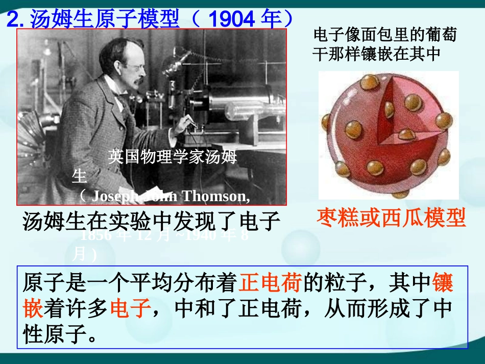 第三节　原子结构的模型（一）_第3页
