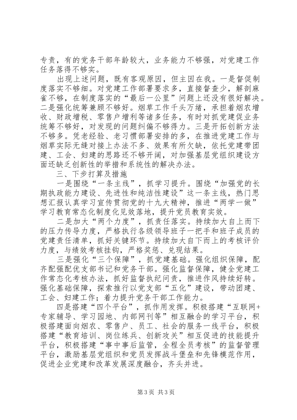 烟草专卖局党组书记述职报告_第3页