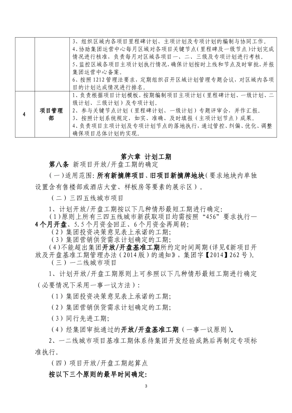 标杆地产集团进度计划管理办法_第3页