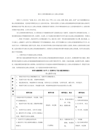 探讨上体育课渗透社会主义核心价值观